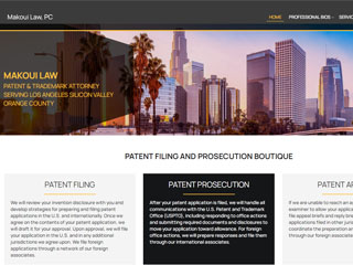 Website Design / Development & SEO School for Patent Attorney Los Angeles Silicon Valley Orange County